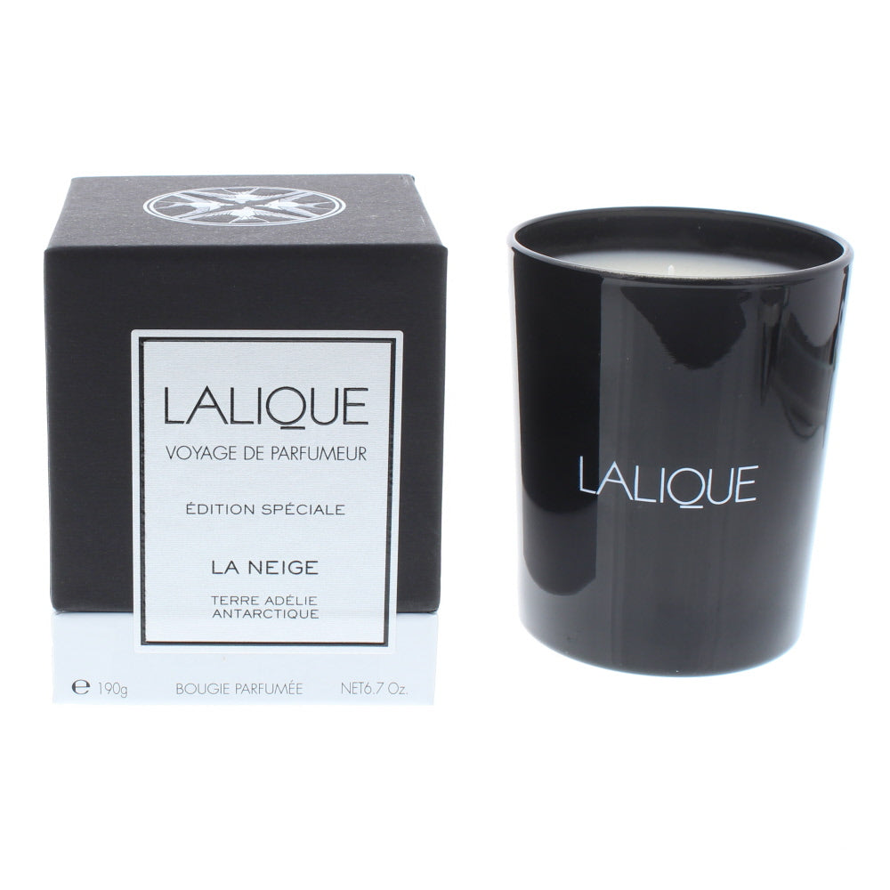 Lalique La Neige Terre Adelie Antarctique Candle 190g - TJ Hughes