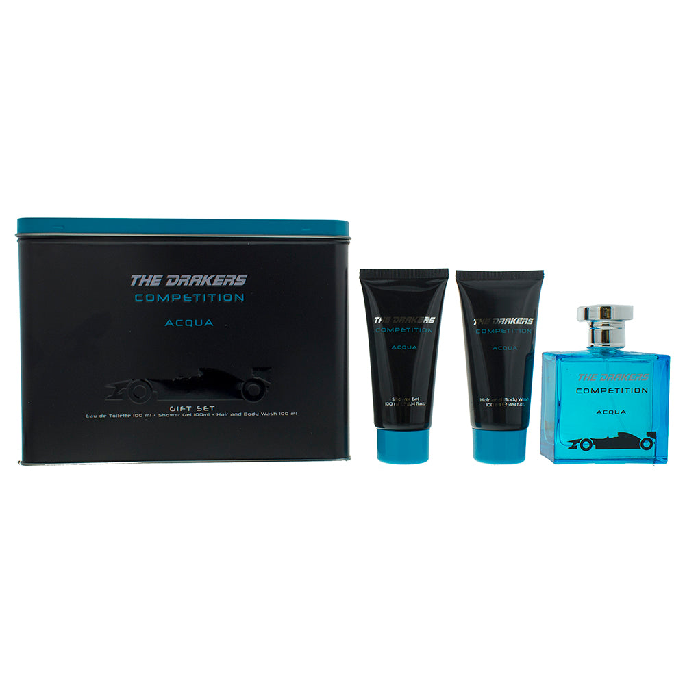 Mondo Tv Ferrari The Drakers Competition Acqua Eau de Toilette Gift Set : Eau de Toilette 100ml - Shower Gel 100ml - Hair And Body Wash 100ml  | TJ Hu