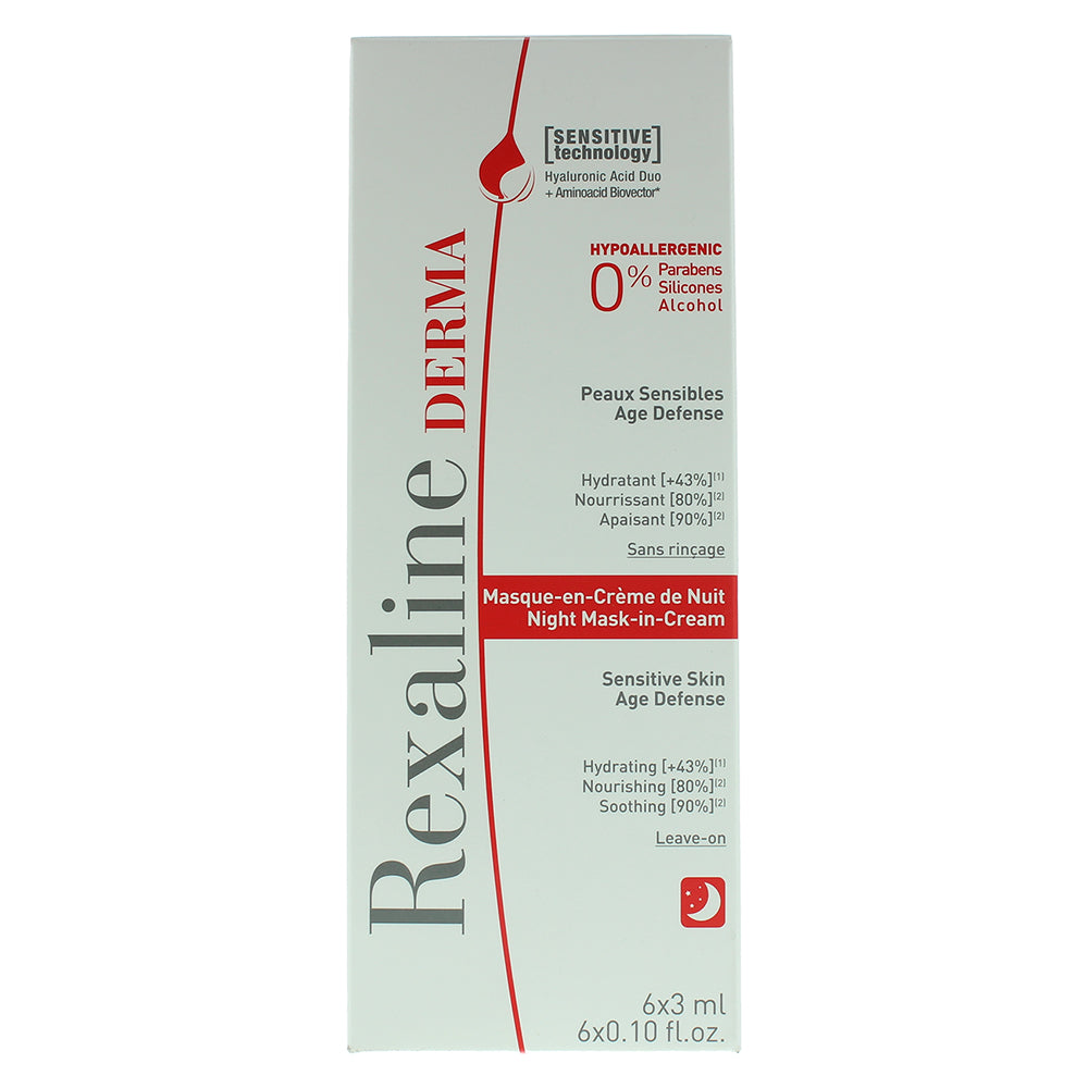 Rexaline Derma Night Mask-In-Cream 6x 3ml  | TJ Hughes