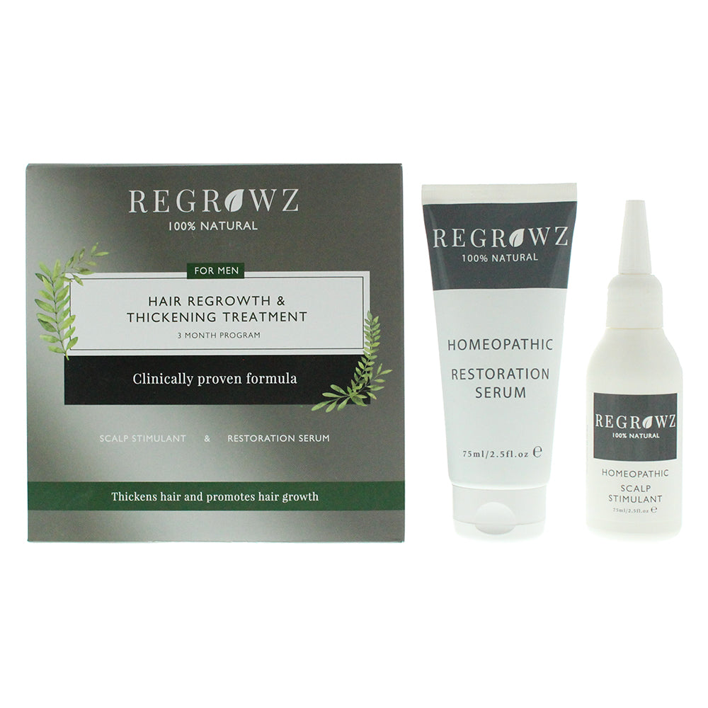 Regrowz Hair Regrowth & Thickening Treatment Three Month Program For Men  | TJ Hughes