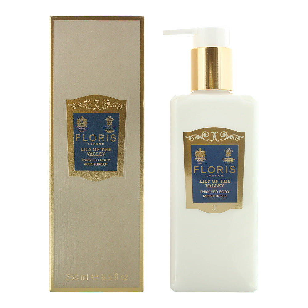 Floris Lily Of The Valley Enriched Body Moisturiser 250ml  | TJ Hughes