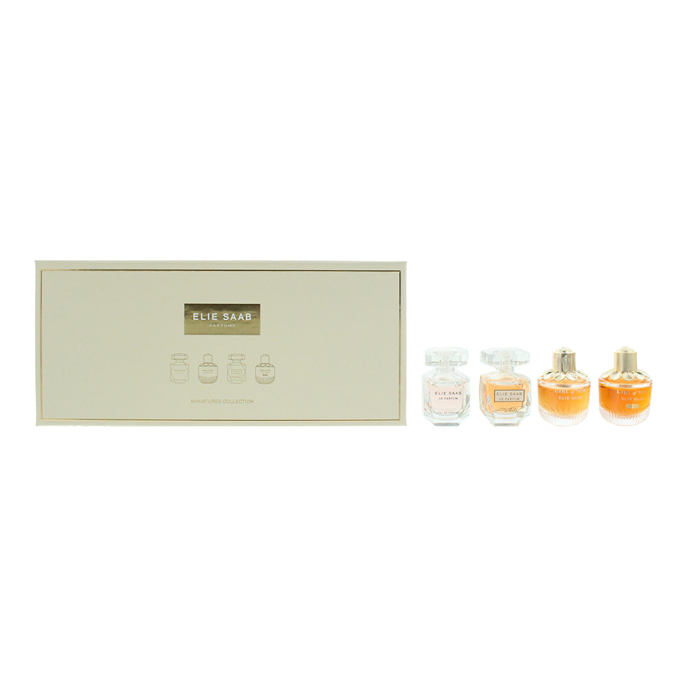 Elie Saab Eau De Parfum 4 Piece Gift Set: Le Parfum In White Eau De Parfum 7.5ml - Girl Of Now Eau De Parfum 7.5ml - Girl Of Now Shine Eau De Parfum