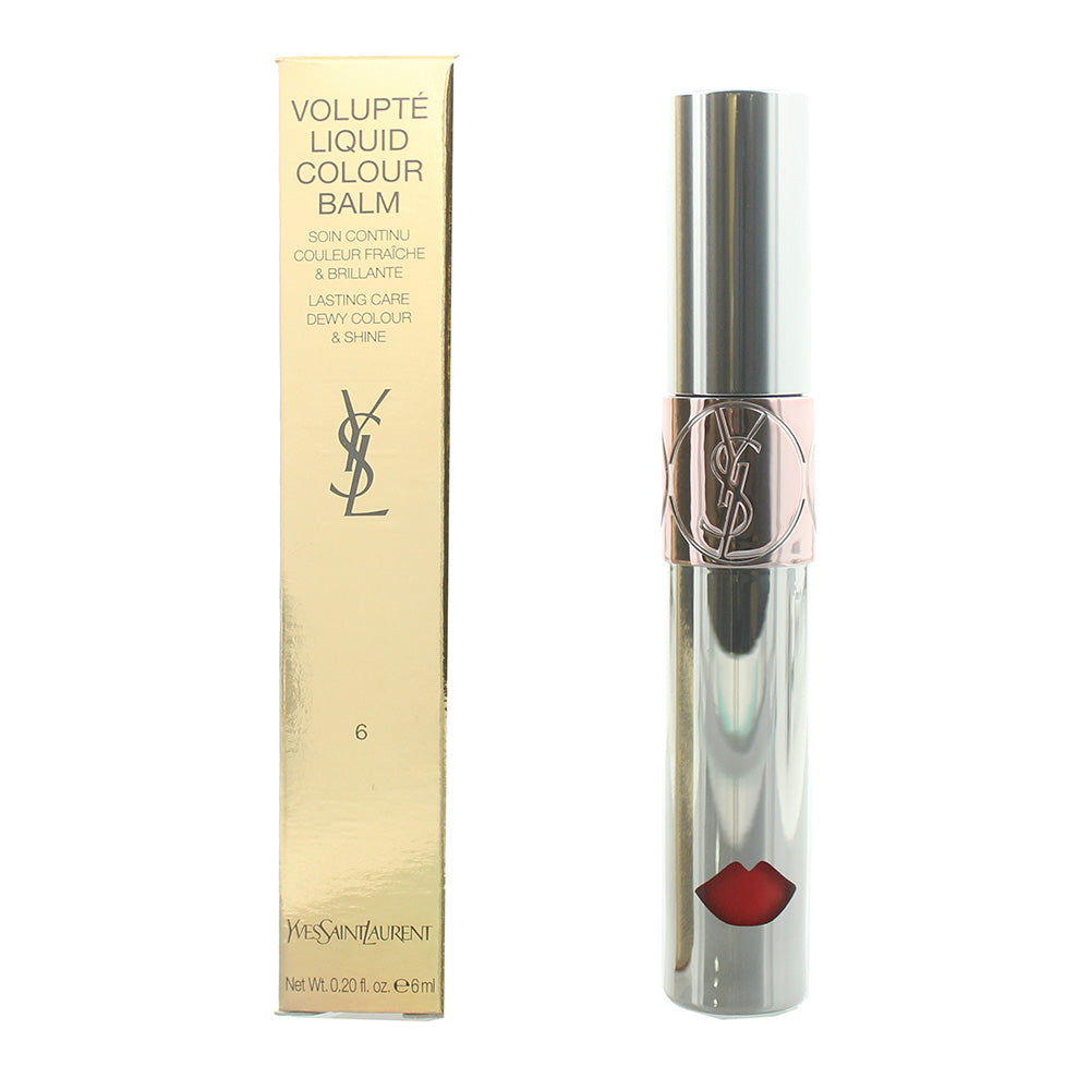 Yves Saint Laurent Volupte 06 Undress Me Coral Colour Balm 6ml - TJ Hughes