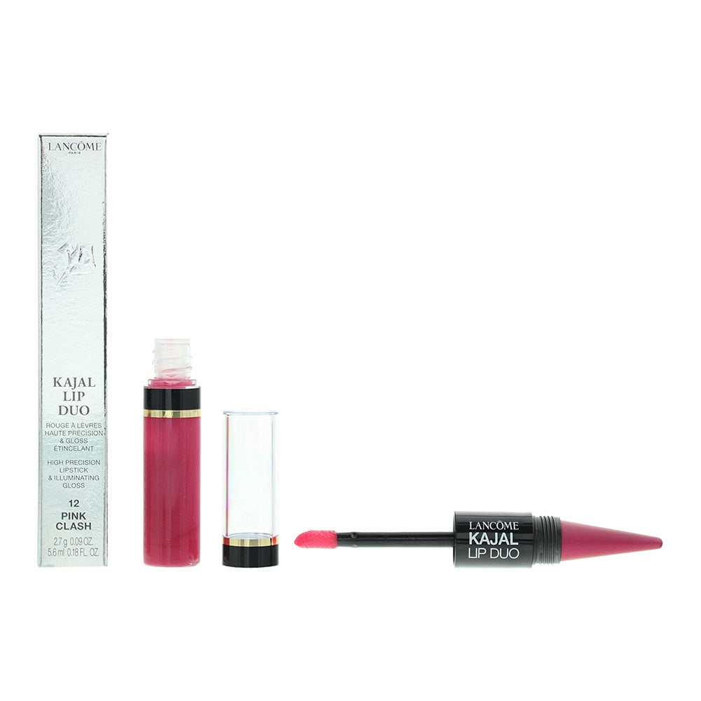 Lancome Lip Kajal Duo 12 Pink Clash High Precision Lipstick 2.7g & Illuminating Gloss 5.6ml  | TJ Hughes