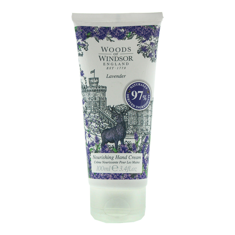Woods Of Windsor Lavender Hand Cream 100ml  | TJ Hughes