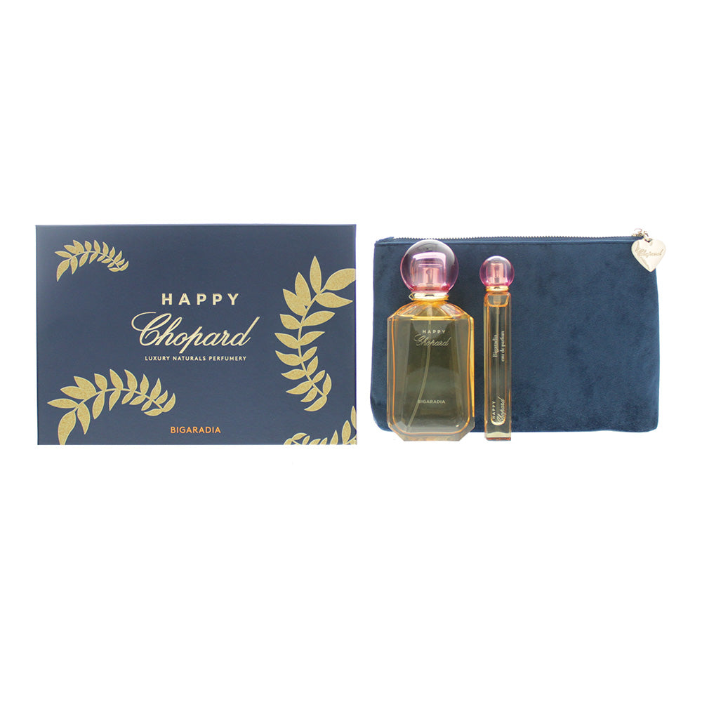 Chopard Happy Chopard Bigardia 3 Piece Gift Set: Eau De Parfum 100ml - Eau De Parfum 10ml - Pouch  | TJ Hughes