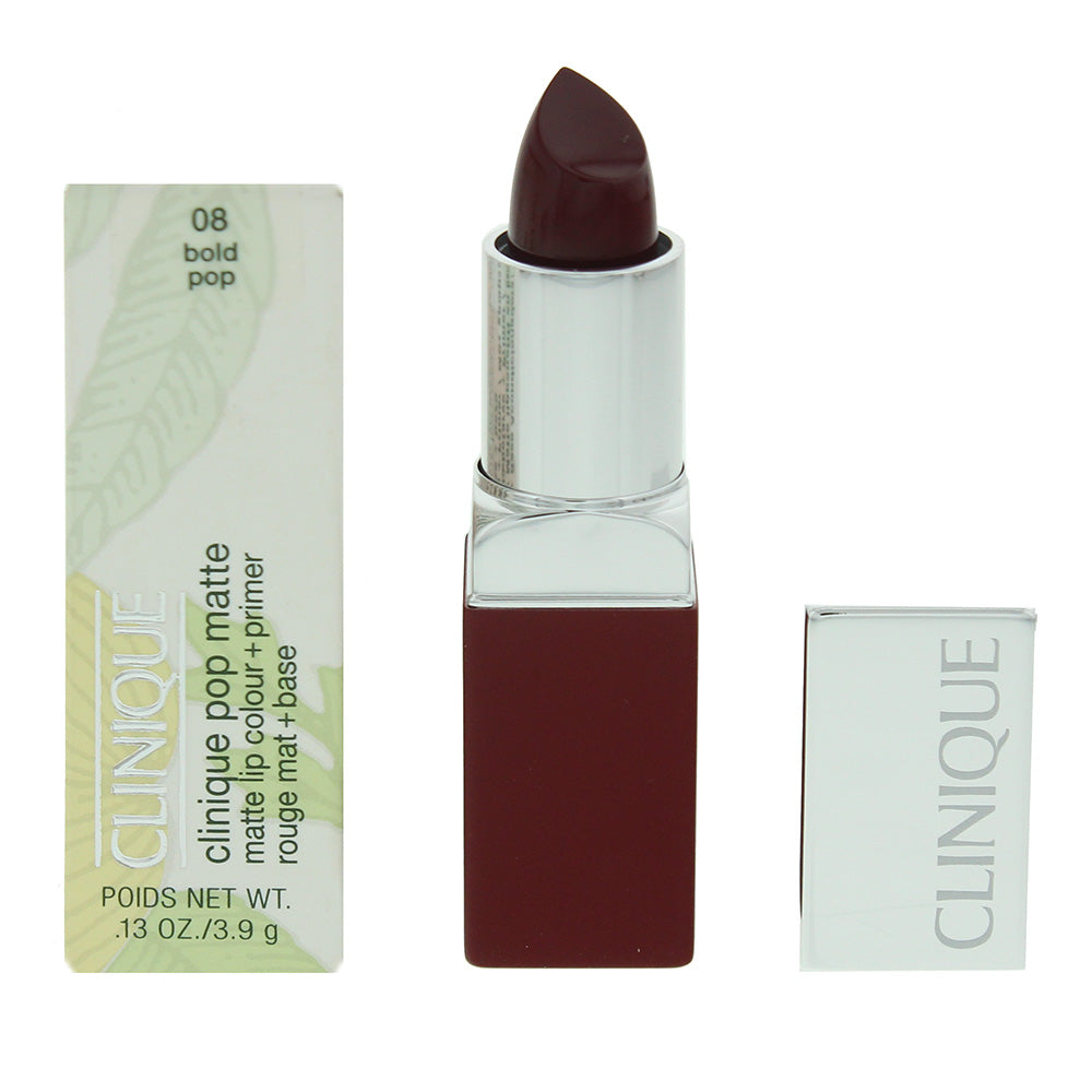 Clinique Pop Matte 08 Bold Pop Lip Colour + Primer 3.9g - TJ Hughes