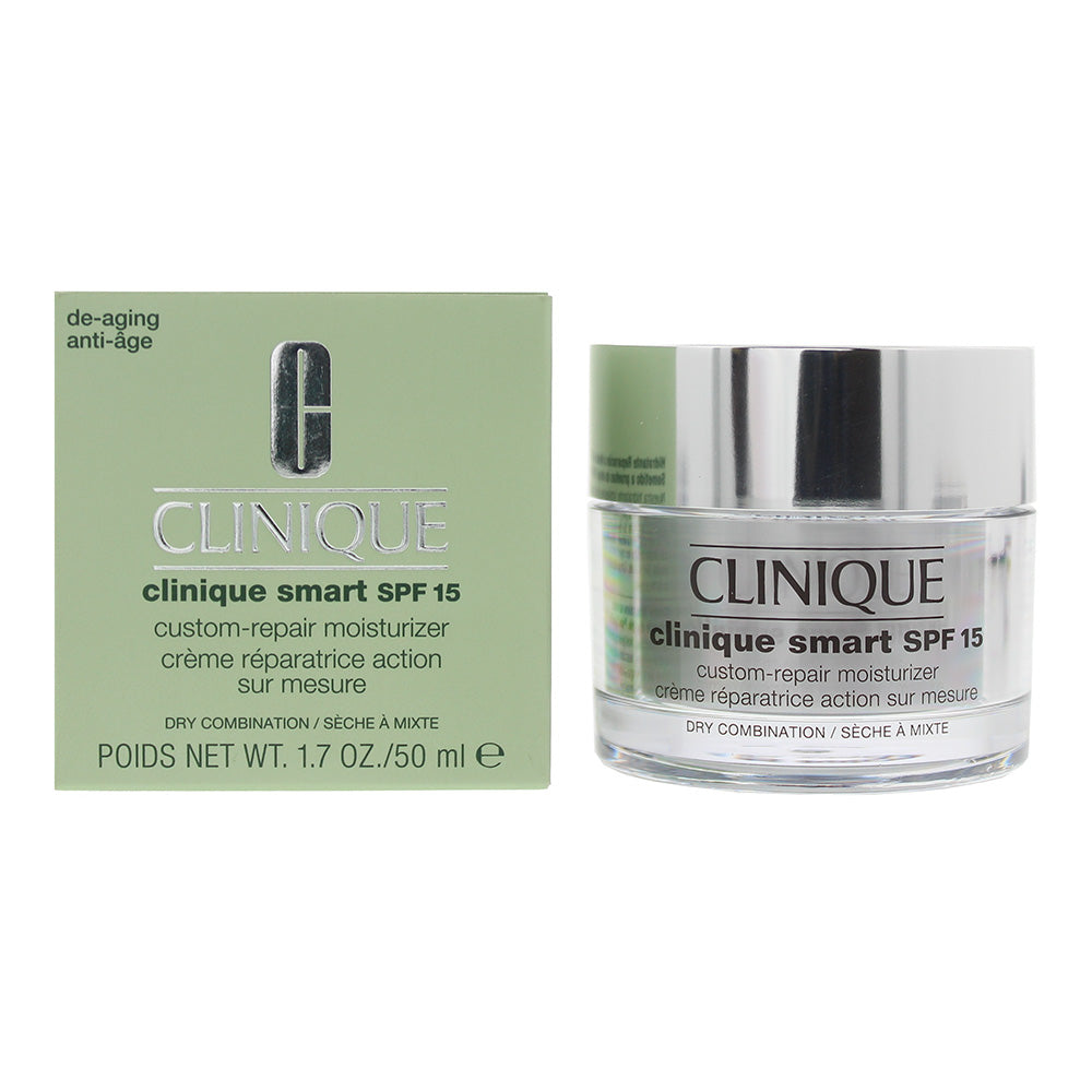 Clinique Smart SPF 15 Custom-Repair Moisturiser Dry Combination 50ml  | TJ Hughes