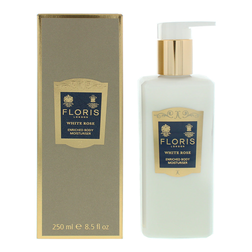 Floris White Rose Enriched Body Moisturiser 250ml - TJ Hughes