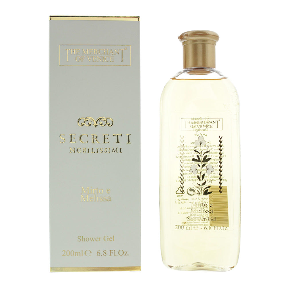 The Merchant of Venice Secreti Noblissimi Mirto e Melissa Shower Gel 200ml  | TJ Hughes