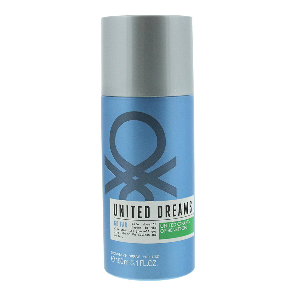 United Colors Of Benetton United Dreams - Go Far Deodorant Spray 150ml For Men  | TJ Hughes