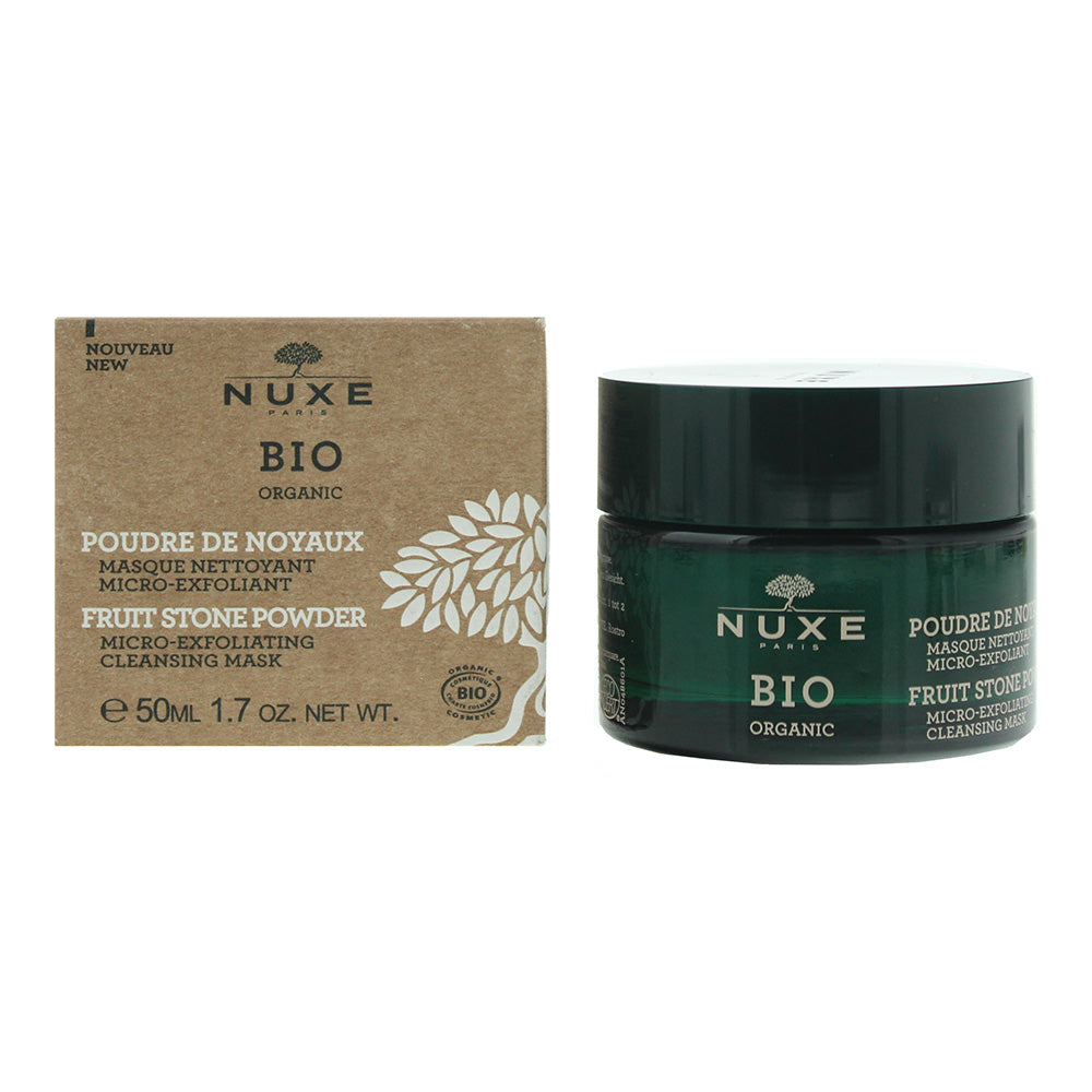 Nuxe Bio Organic Fruit Stone Powder Micro-Exfoliating Cleansing Mask 50ml  | TJ Hughes