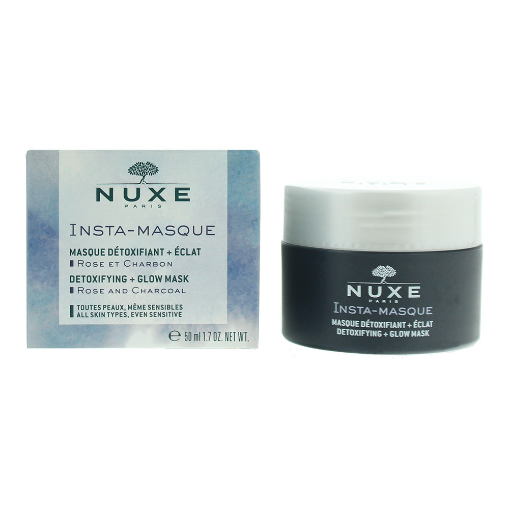 Nuxe Insta-Masque Detoxifying + Glow Mask Rose And Charcoal 50ml  | TJ Hughes