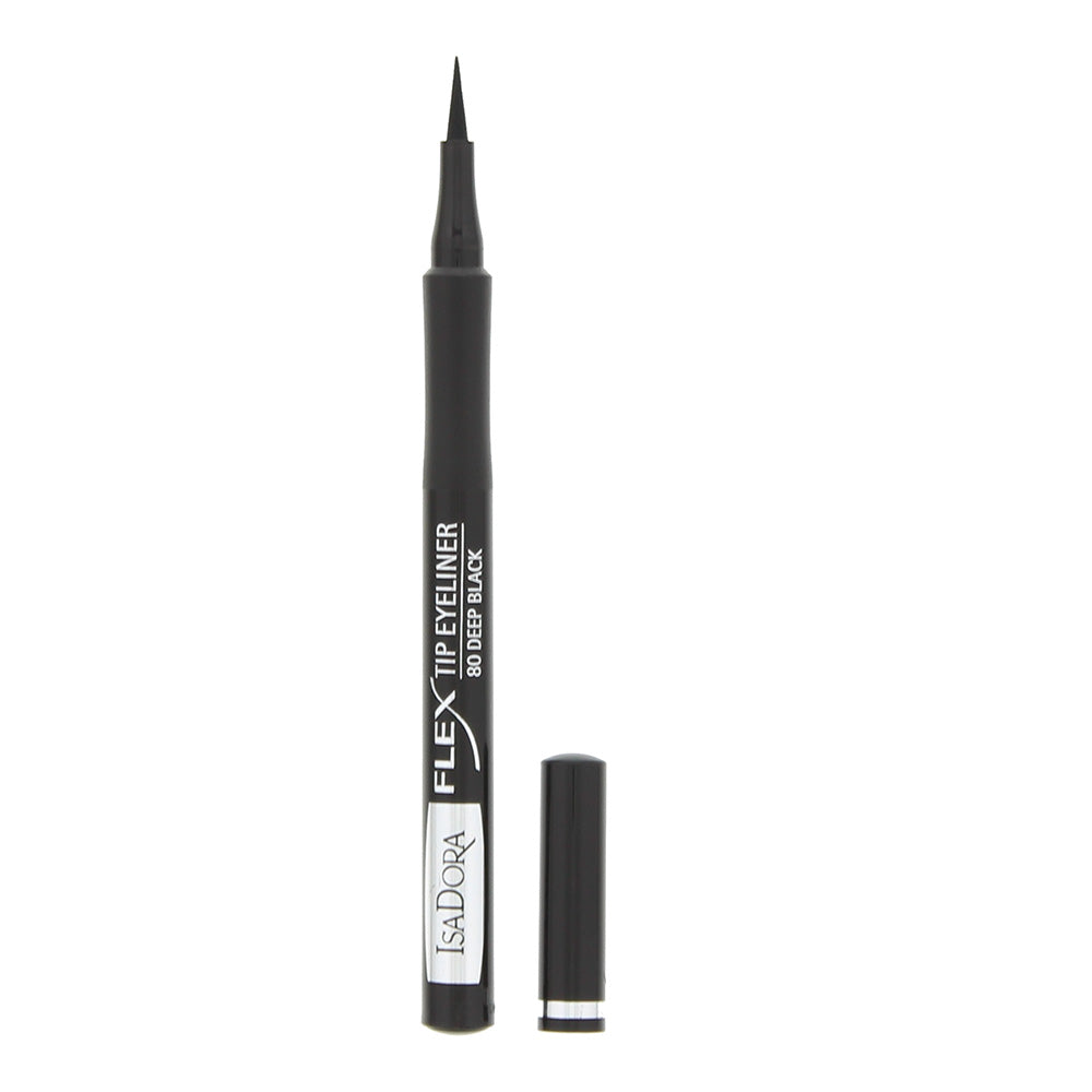 Isadora Flex Tip 80 Deep Black Eyeliner 1ml  | TJ Hughes