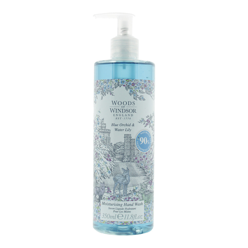 Woods Of Windsor Blue Orchid & Water Lily Hand Wash 350ml  | TJ Hughes