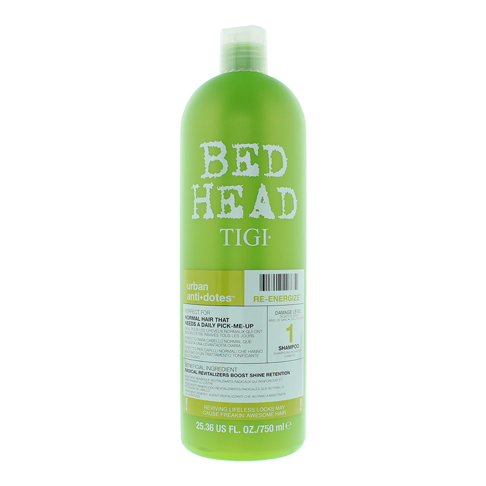 Tigi Bed Head Re-Energize Shampoo 750ml  | TJ Hughes