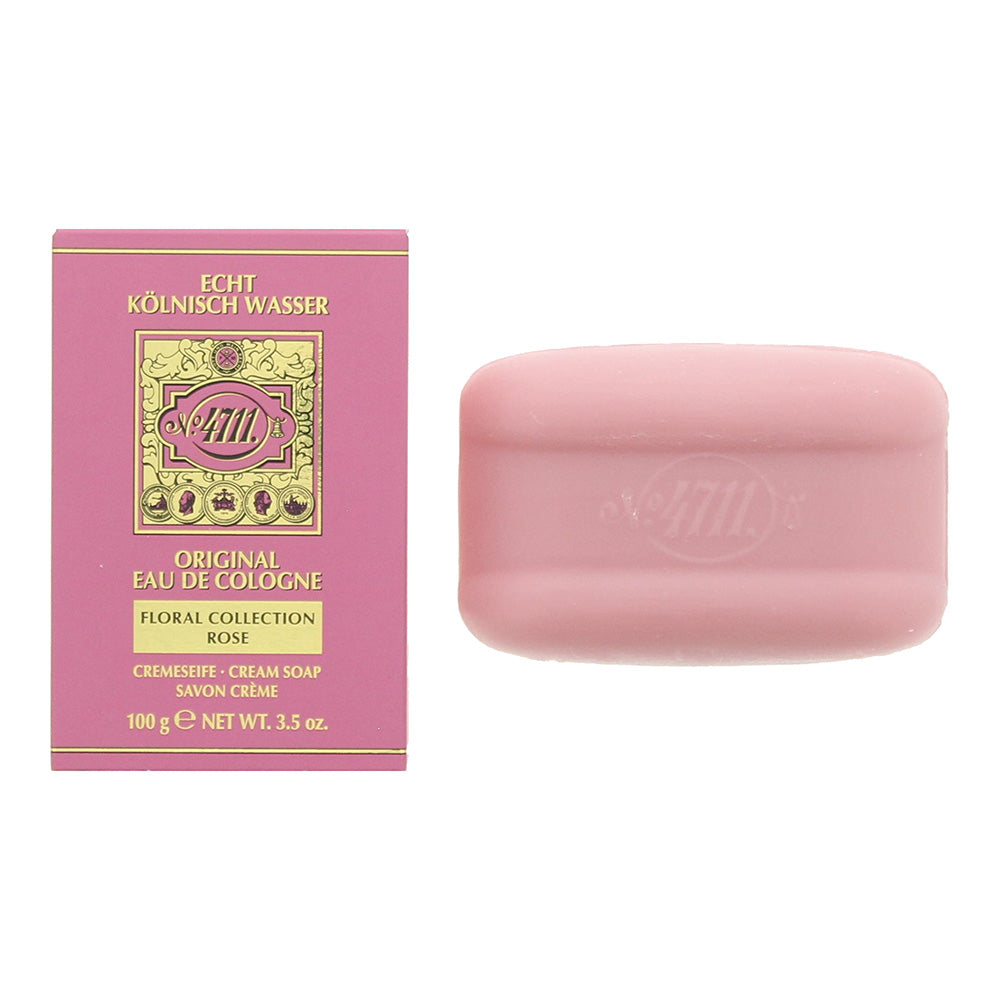4711 Floral Collection Rose Cream Soap 100g  | TJ Hughes