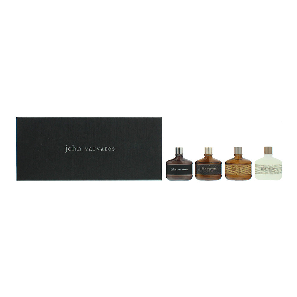 John Varvatos Piece Gift Set: Eau De Toilette 4 x 15ml - John Varvatos - Vintage - Artisan - Artisan Pure  | TJ Hughes