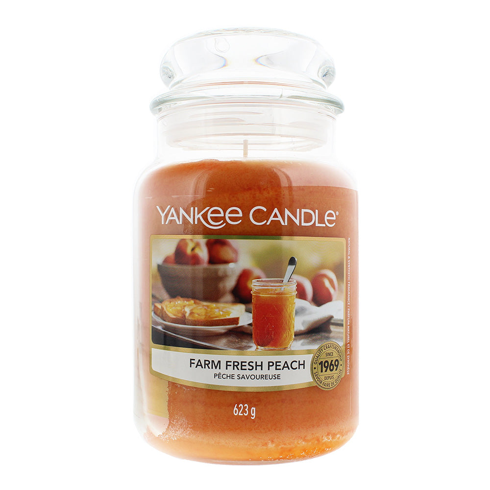Yankee Farm Fresh Peach Candle 623g - Yankee Candle  | TJ Hughes
