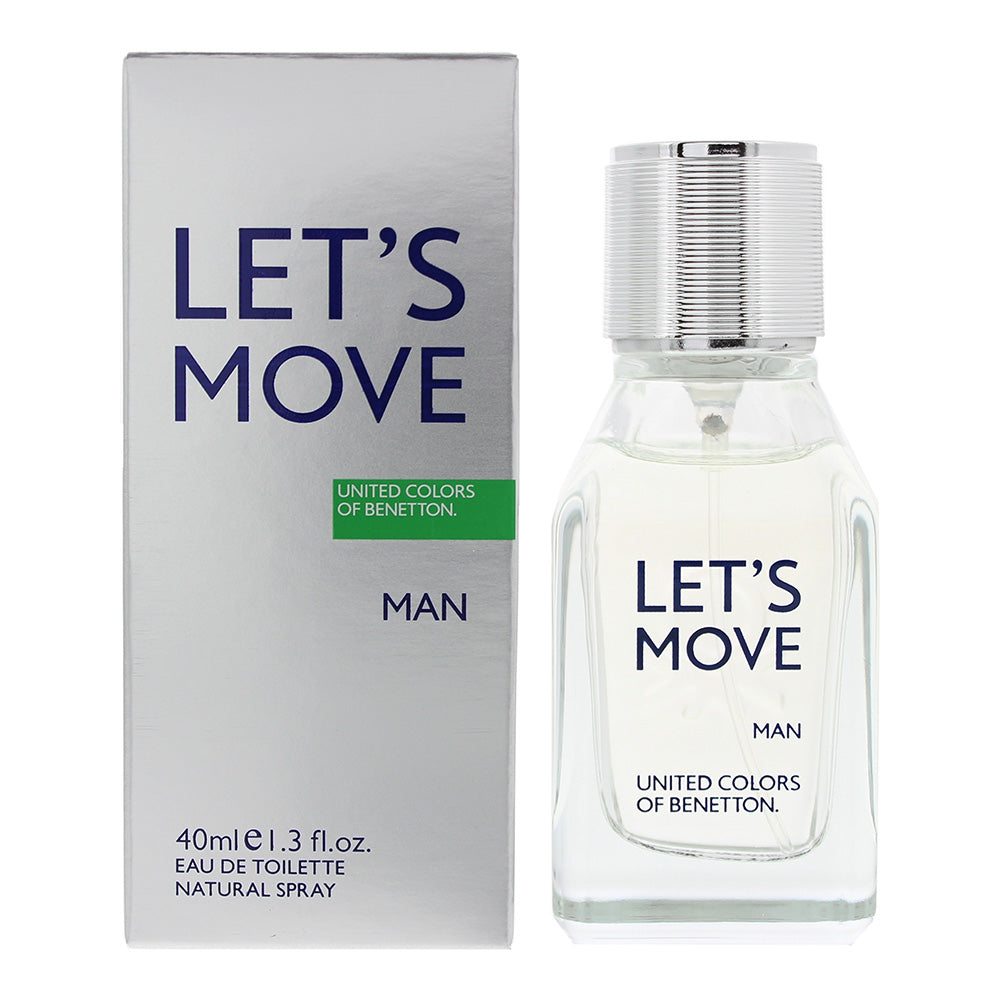 Benetton Let’s Move Man Eau De Toilette 40ml  | TJ Hughes
