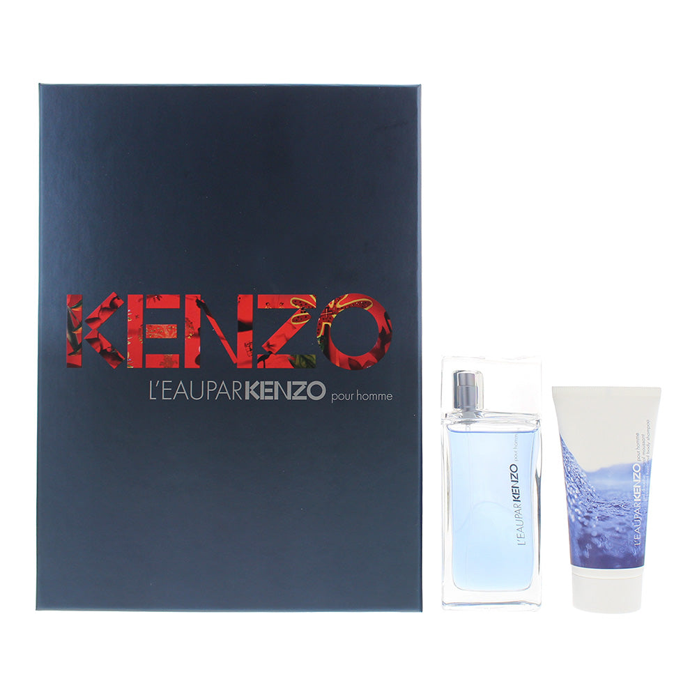 Kenzo L’eau Par Kenzo Pour Homme 2 Piece Gift Set: Eau De Toilette 50ml - Body Shampoo 50ml  | TJ Hughes