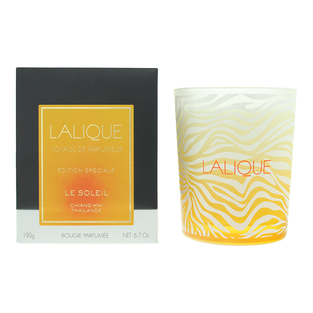 Lalique Le Soleil Chiang Mai Thailande Perfumed Candle 190g  | TJ Hughes