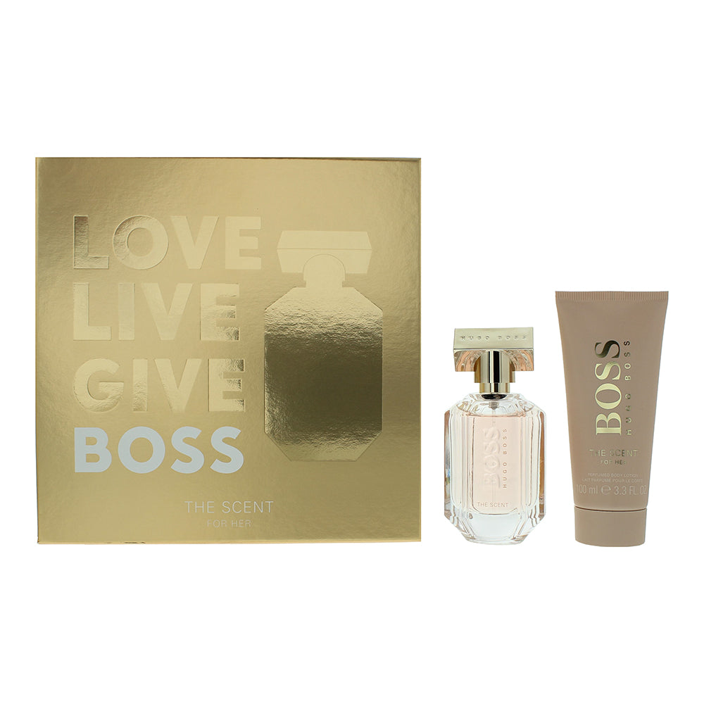 Hugo Boss The Scent For Her 2 Piece Gift Set: Eau de Parfum 50ml - Body Lotion 1  | TJ Hughes