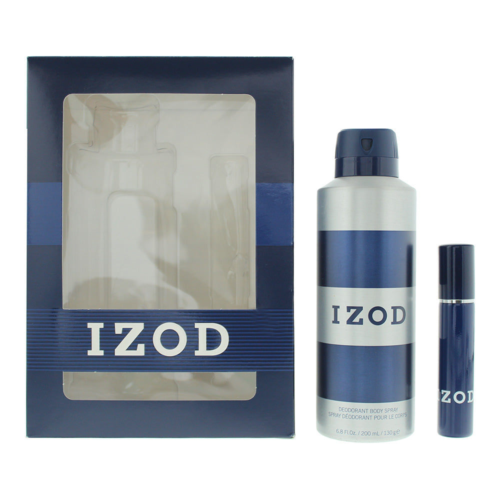Izod Blue 2 Piece Gift Set: Eau de Toilette 15ml - Body Spray 200ml  | TJ Hughes