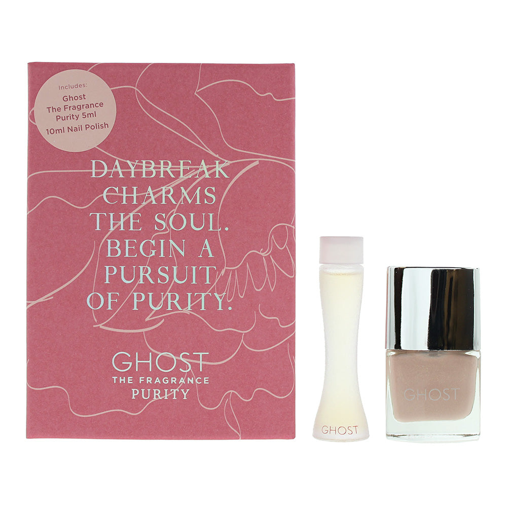 Ghost Purity 2 Piece Gift Set: Eau De Toilette 5ml - Nail Polish 10ml  | TJ Hughes