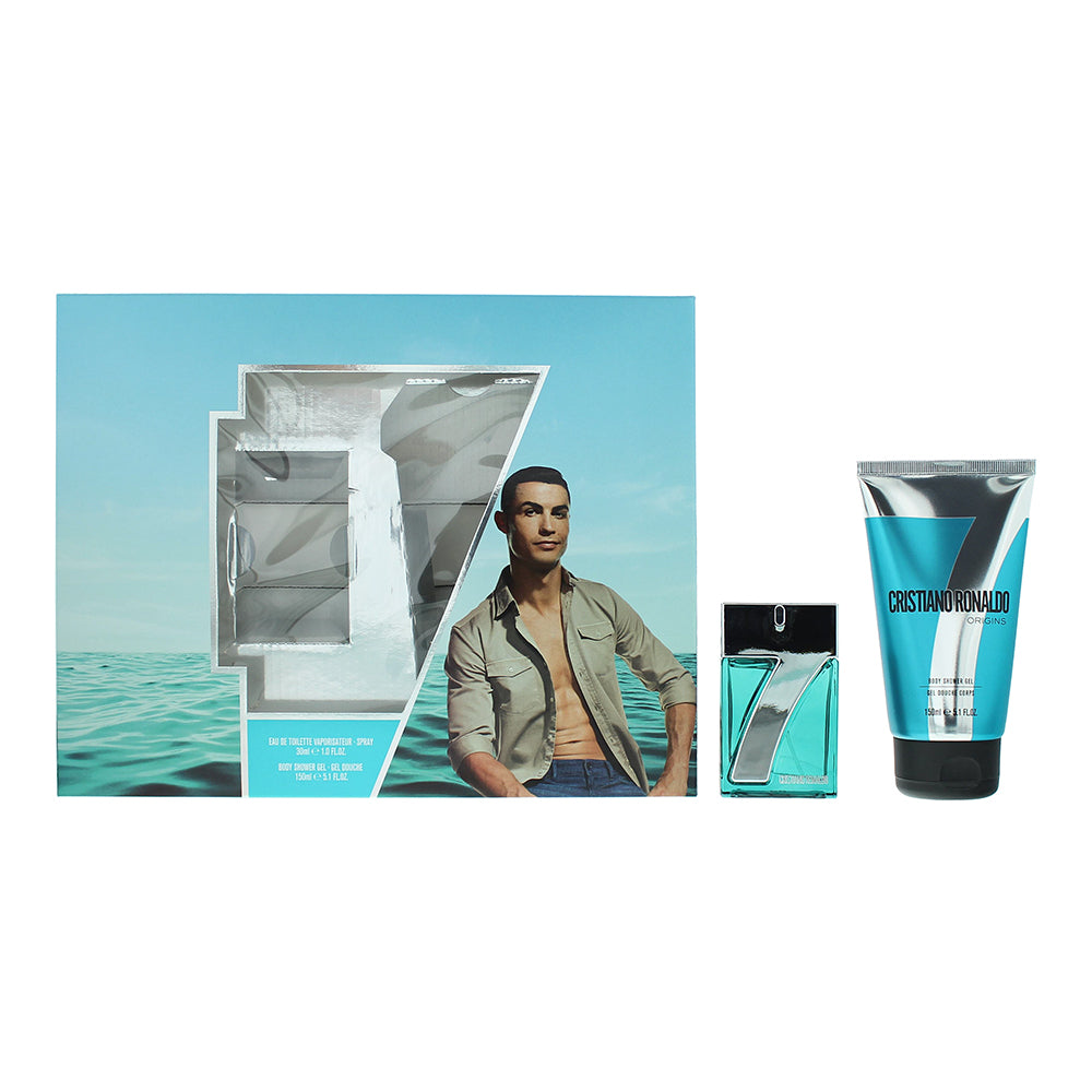 Cristiano Ronaldo Origins 2 Piece Gift Set: Eau de Toilette 30ml - Shower Gel 150ml  | TJ Hughes