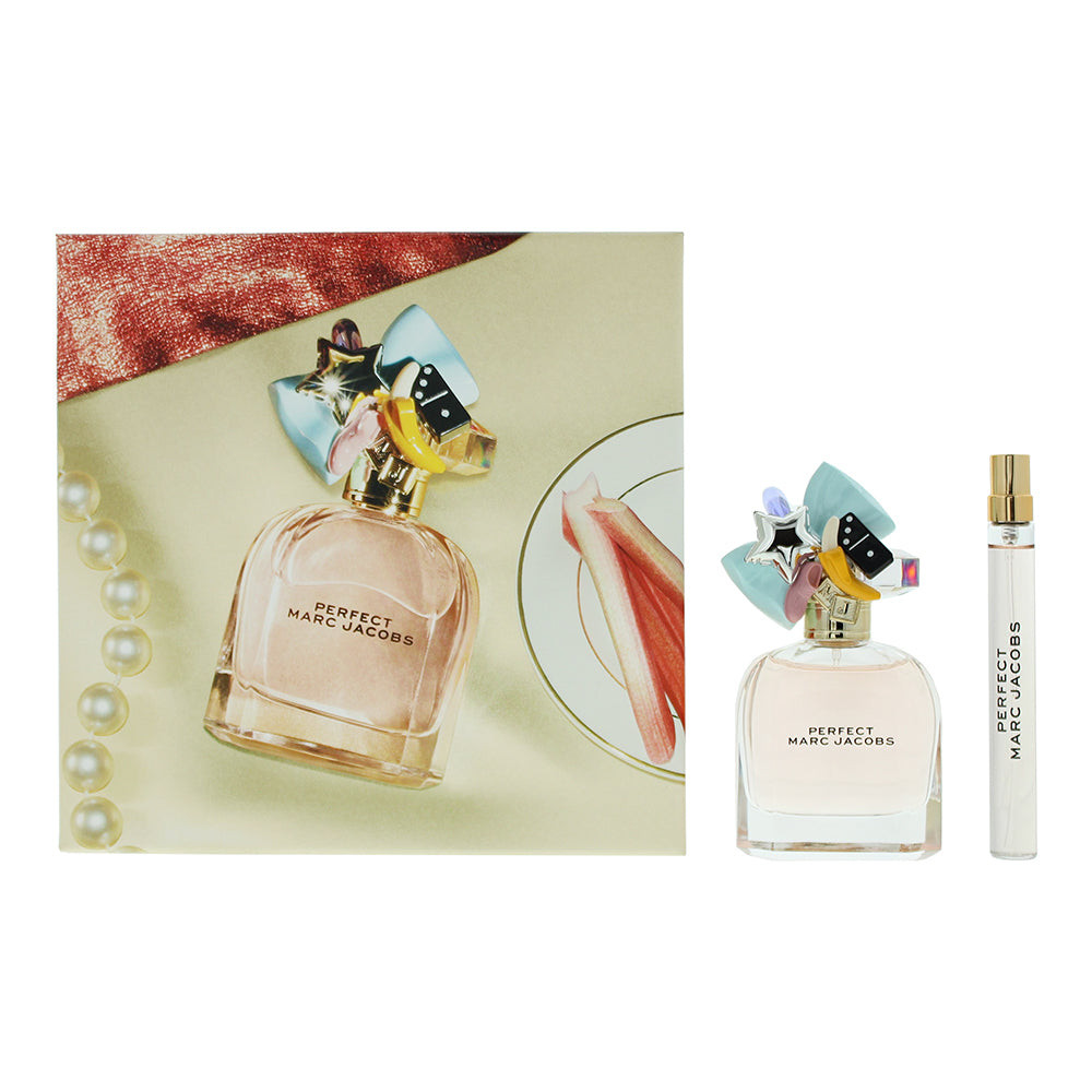 Marc Jacobs Perfect 2 Piece Gift Set: Eau De Parfum 50ml - Eau De Parfum 10ml  | TJ Hughes