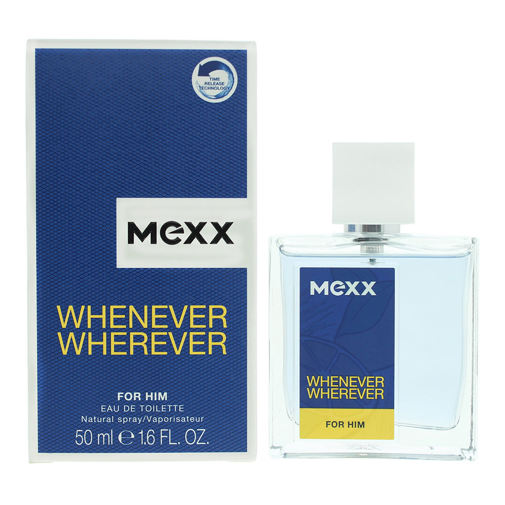 Mexx Whenever Wherever For Him Eau de Toilette 50ml  | TJ Hughes