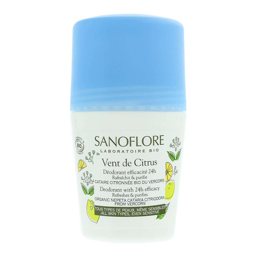 Sanoflore 24H Citrus Deodorant Roll-On 50ml  | TJ Hughes