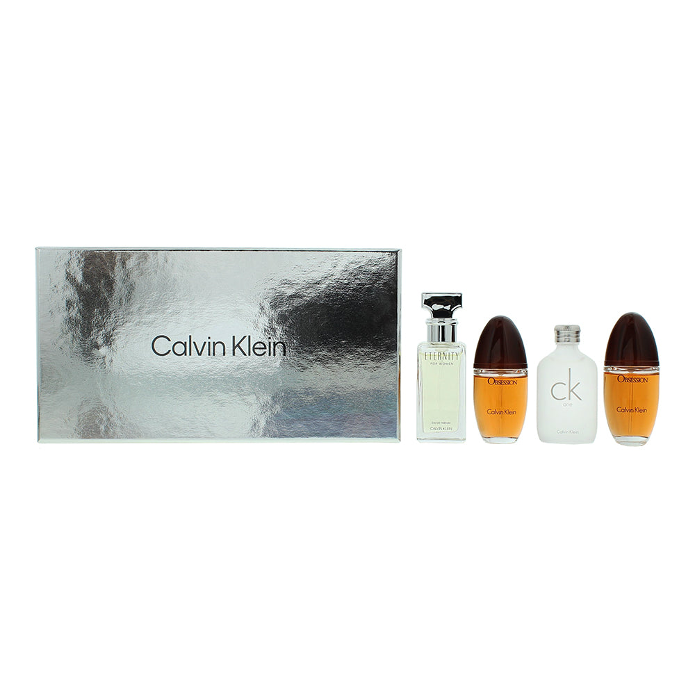 Calvin Klein Women Mini Gift Set 4 x 15ml (Edp Obsession - Edt CK One - Edp Escape  | TJ Hughes