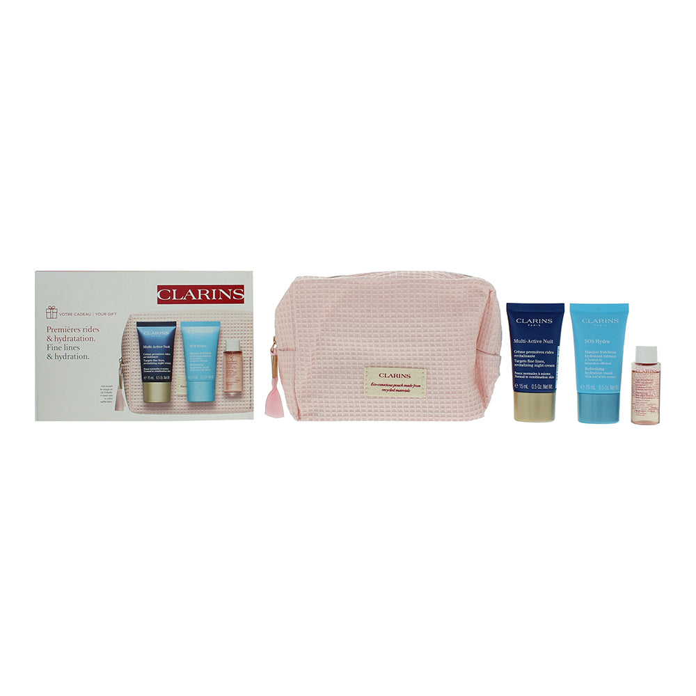 Clarins Skincare 3 Piece Gift Set: Cream Mask 15ml - Night  Cream 15ml - Micella  | TJ Hughes