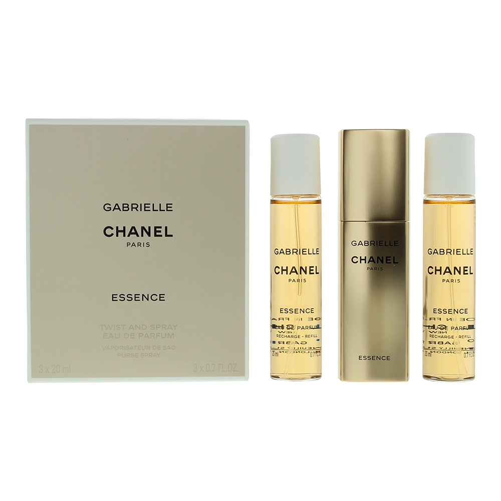 Chanel Gabrielle Essence Twist & Spray Eau de Parfum 3 x 20ml  | TJ Hughes