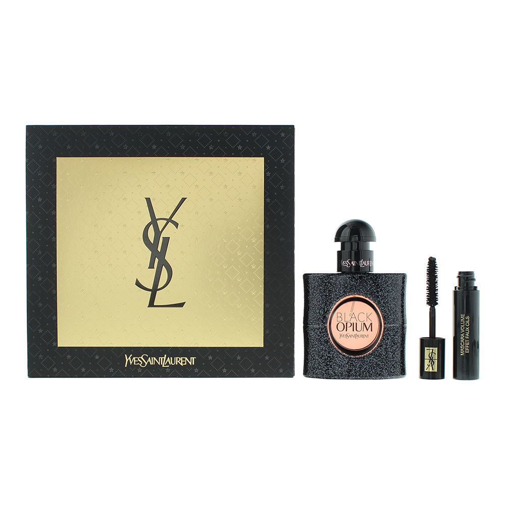Yves Saint Laurent Black Opium 2 Piece Gift Set: Eau De Parfum 30ml - Mascara 2m  | TJ Hughes