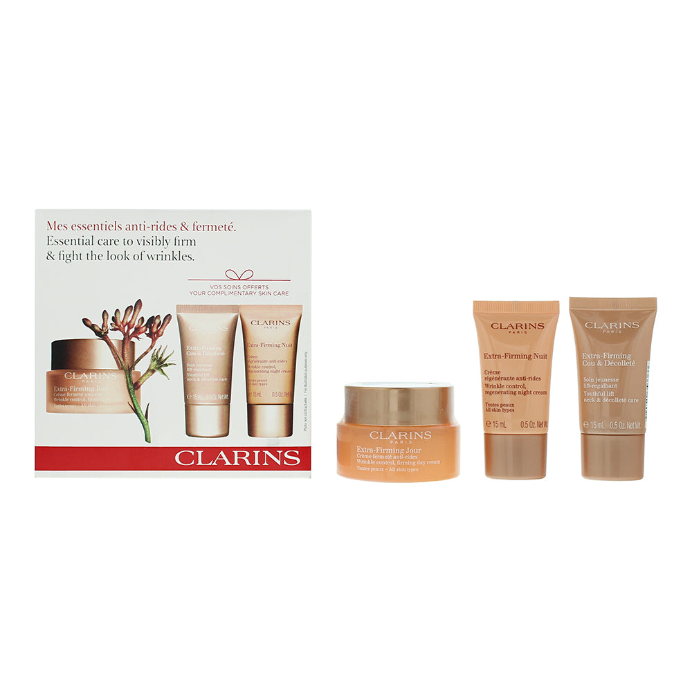 Clarins Extra-Firming 3 Piece Gift Set: Extra Firming Day Cream 50ml - Extra Fir  | TJ Hughes