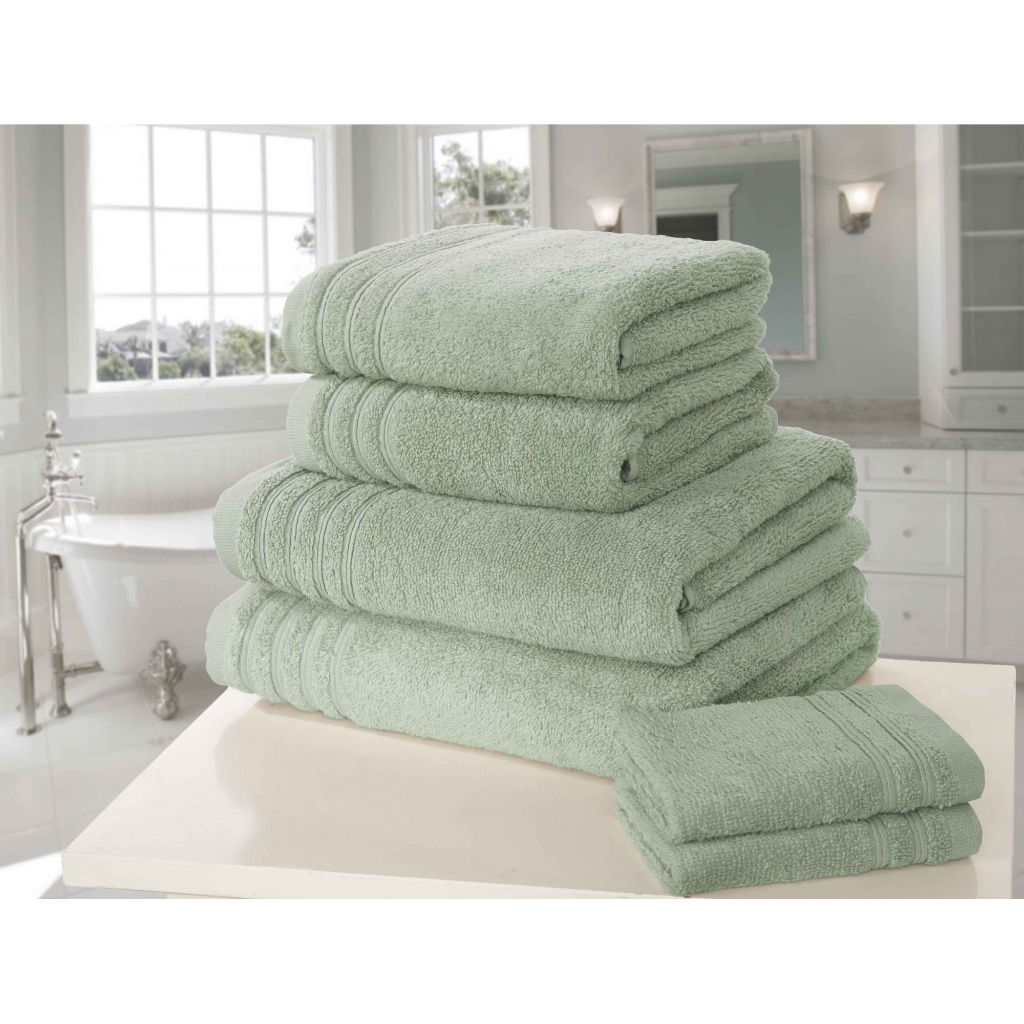 Lewis’s  So Soft Zero Twist Towel Range - Green - Bath Sheet  | TJ Hughes