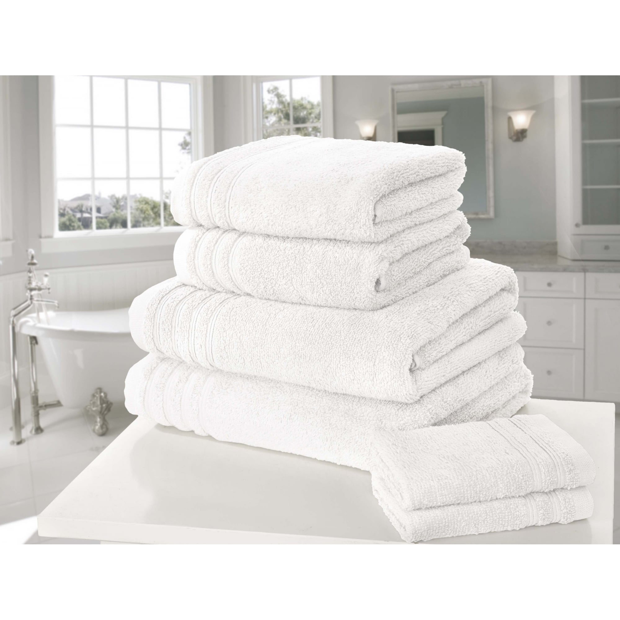 Lewis’s  So Soft Zero Twist Towel Range - White - Bath Sheet  | TJ Hughes