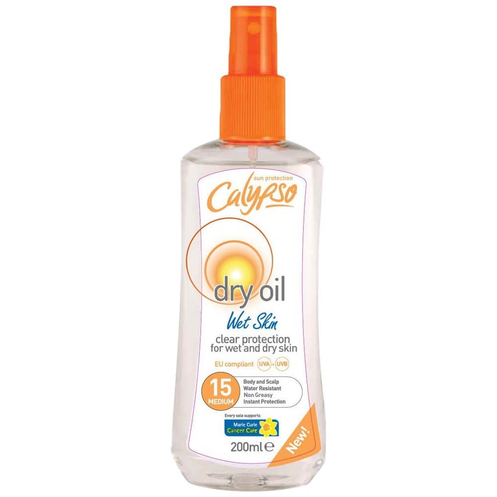 Calypso Dry Oil for Wet Skin SPF15 200ml  | TJ Hughes
