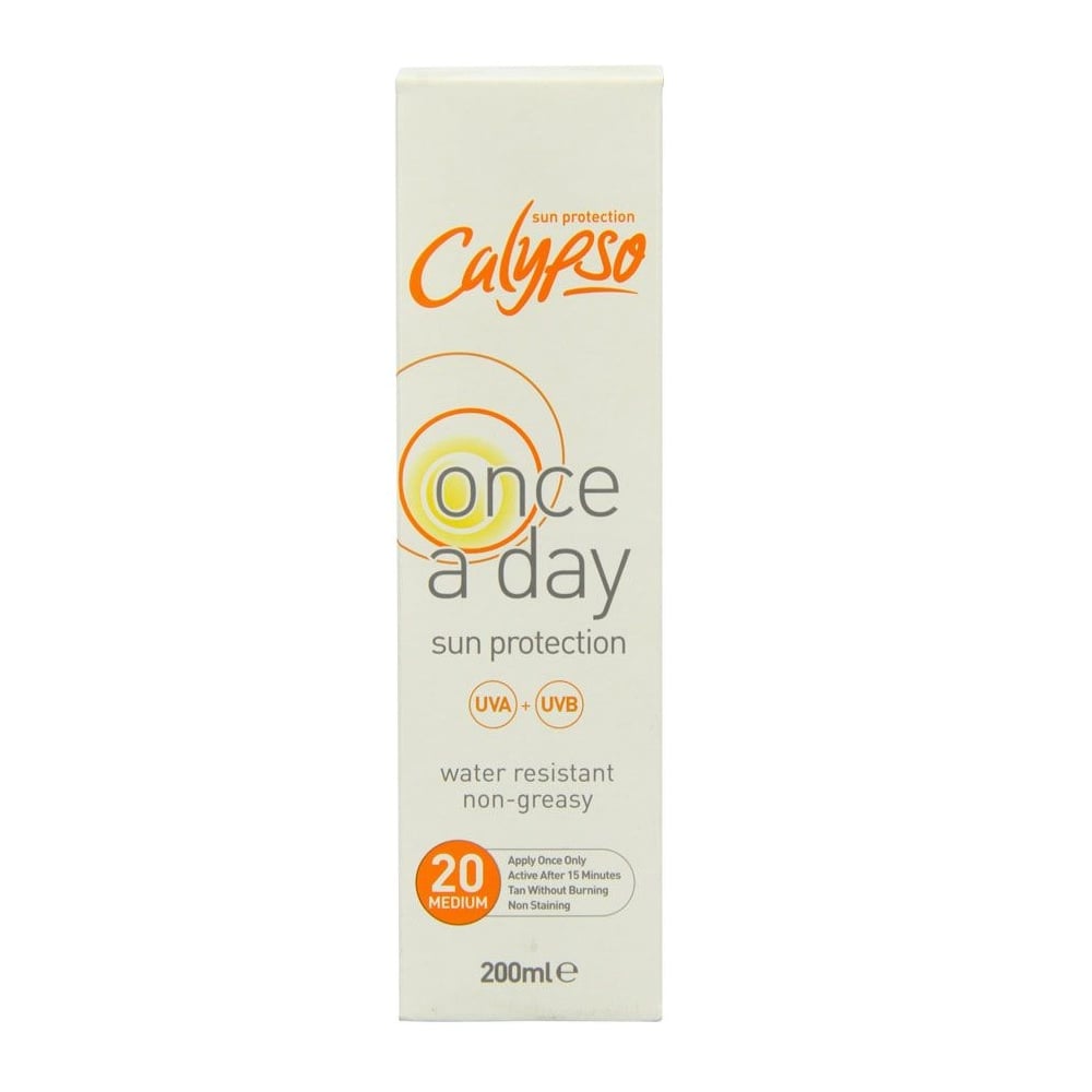 Calypso Once A Day Sun Protection SPF20 200ml  | TJ Hughes