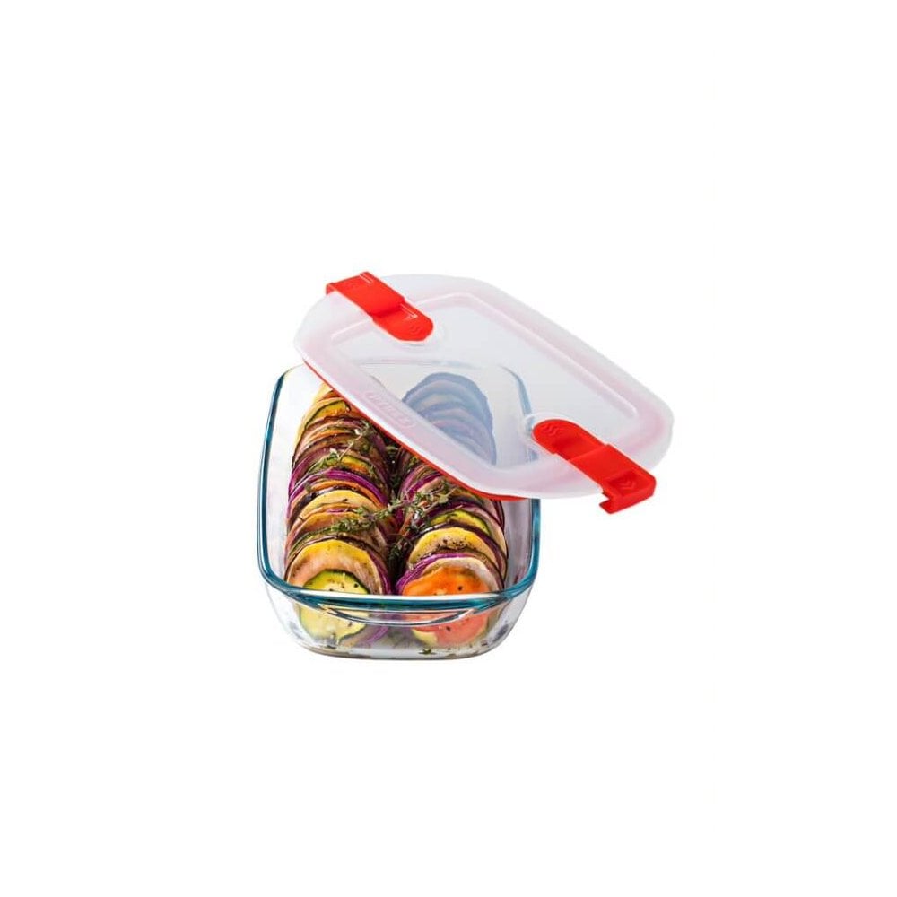 Pyrex Cook & Heat Rectangle Dish with Lid  | TJ Hughes