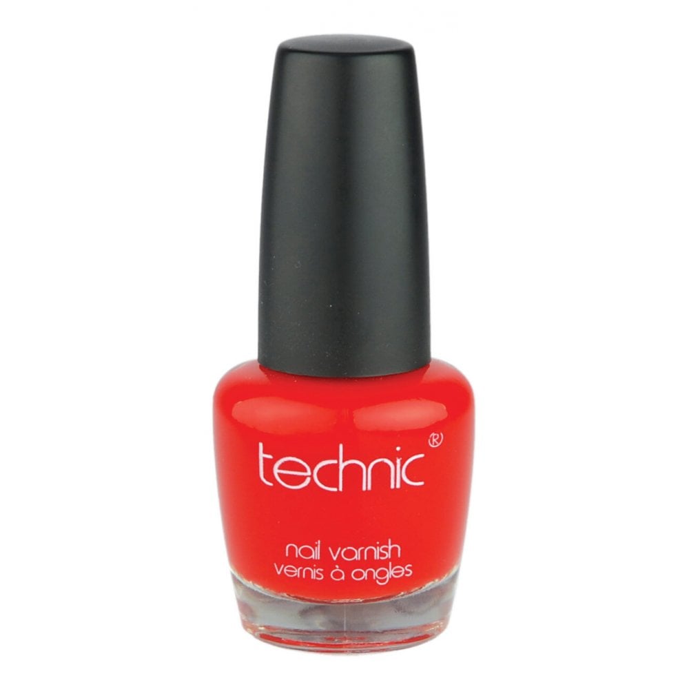 Technic 12ml One Coat Pillar Box Nail Varnish Polish Colour Manicure Pedicure  | TJ Hughes