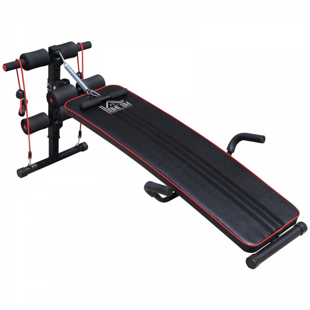 Sit Up Workout Bench - Steel-Black Red - MAXFIT  | TJ Hughes Black