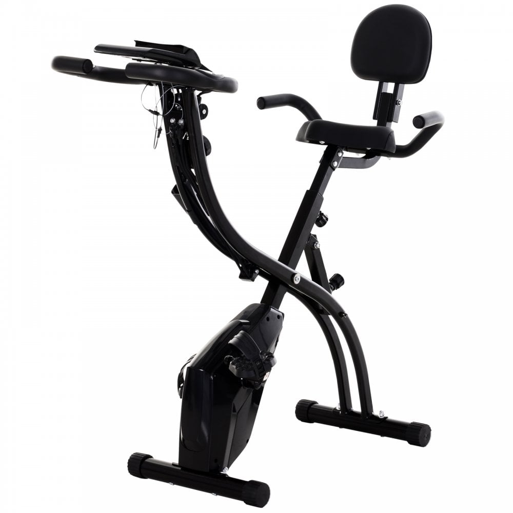 Steel 2-in-1 Exercise Bike w/ Arm Resistance Bands Black - MAXFIT  | TJ Hughes