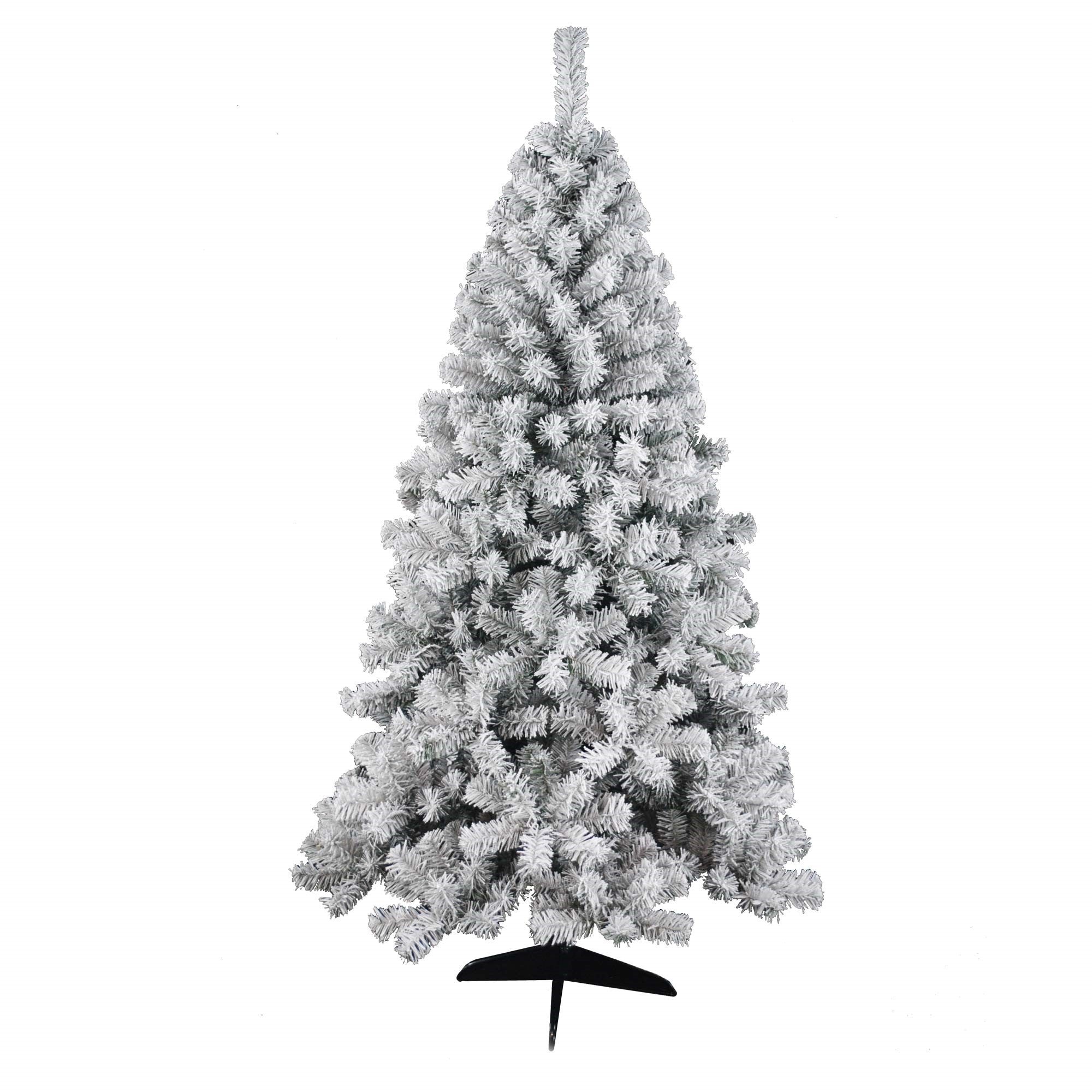 Christmas Sparkle Artificial Silver Flocked Christmas Tree 7ft 2.1m - TJ Hughes