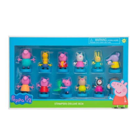 Peppa Pig Pencil Toppeez 12 Pack Deluxe Box  | TJ Hughes