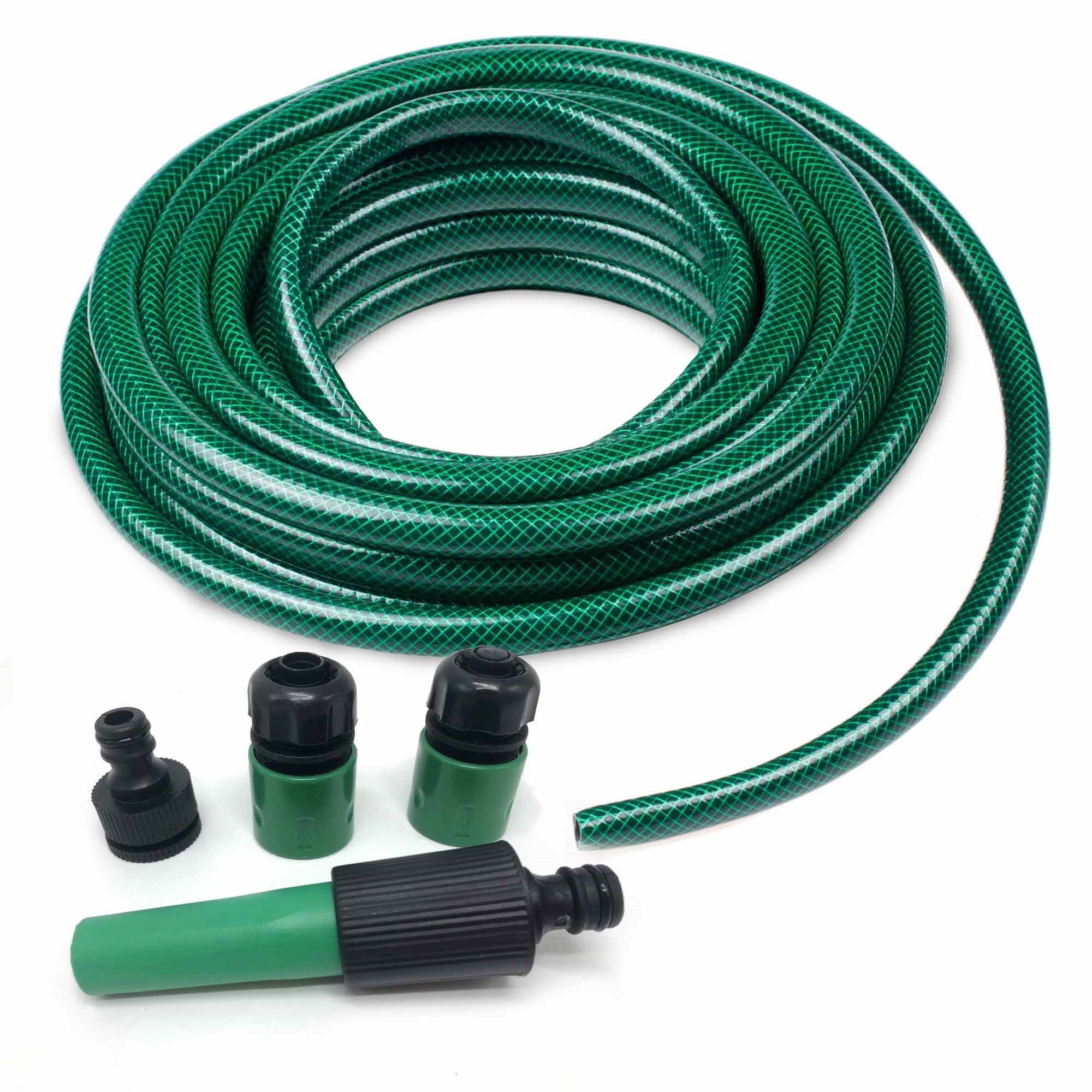 Silver & Stone Garden Hose & Hose Connection Set 30m 98ft  | TJ Hughes