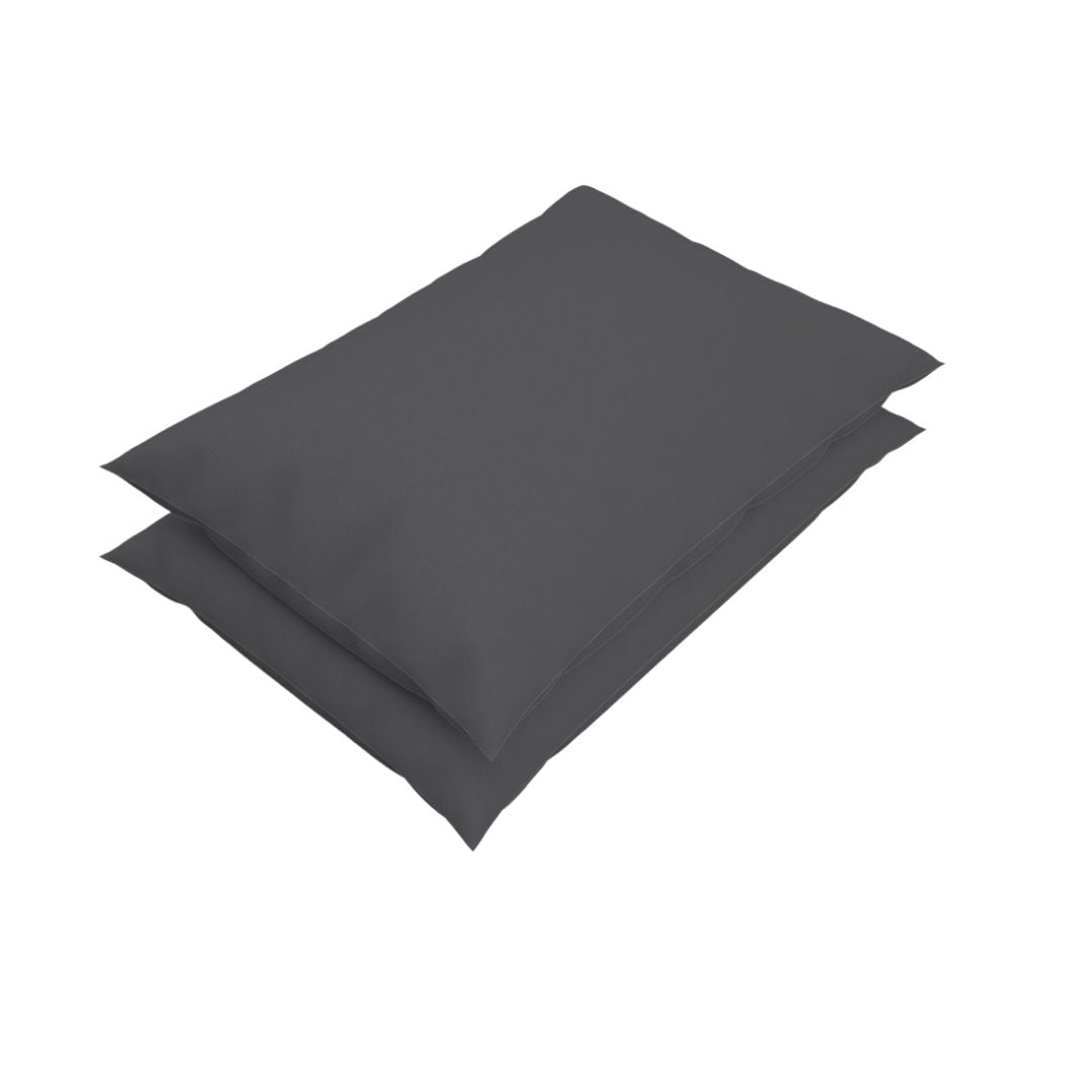 Magna Superior Soft Microfibre Bedding Sheet Range - Charcoal - Pillowpair  | TJ Hughes